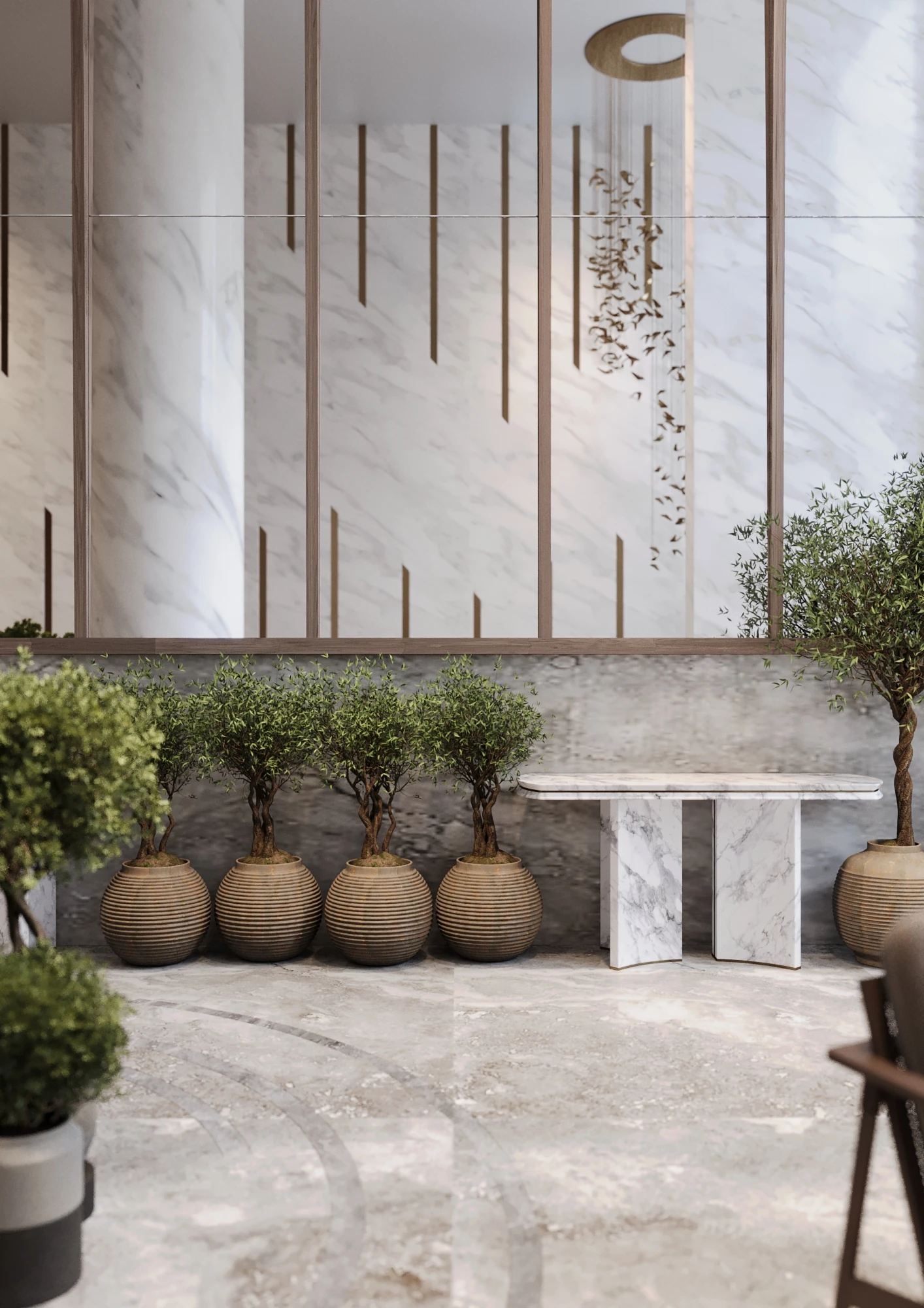 Hotel Lobby hospitality render